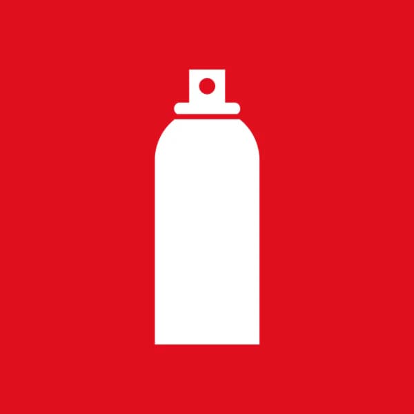 Piktogram for deodorant spraydåse i affaldssortering